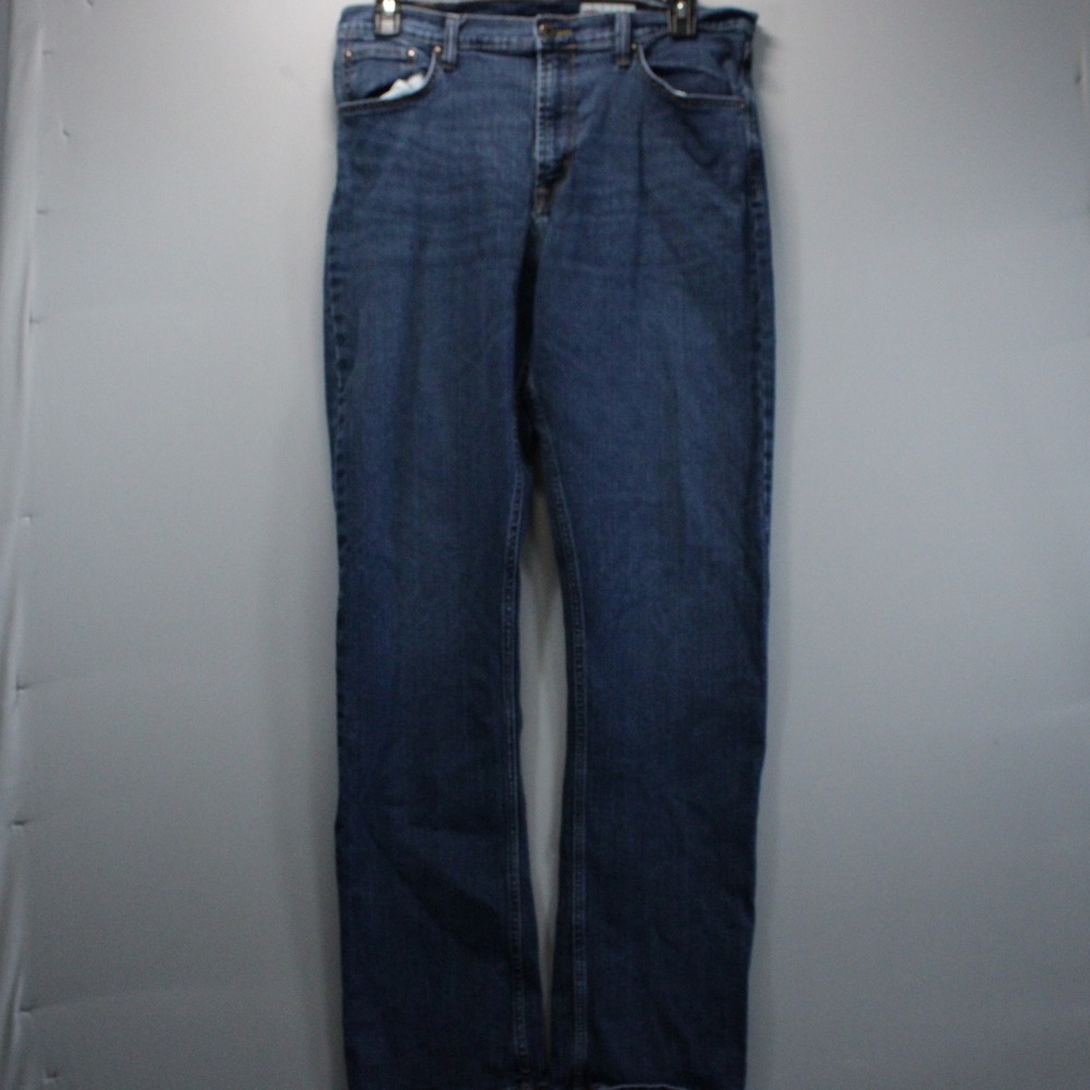 Wrangler Premium Quality Straight Fit Jeans Denim Mens 36x34 Outdoor Workwear